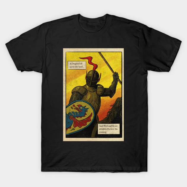 The Knight of Dragons T-Shirt by ldillona